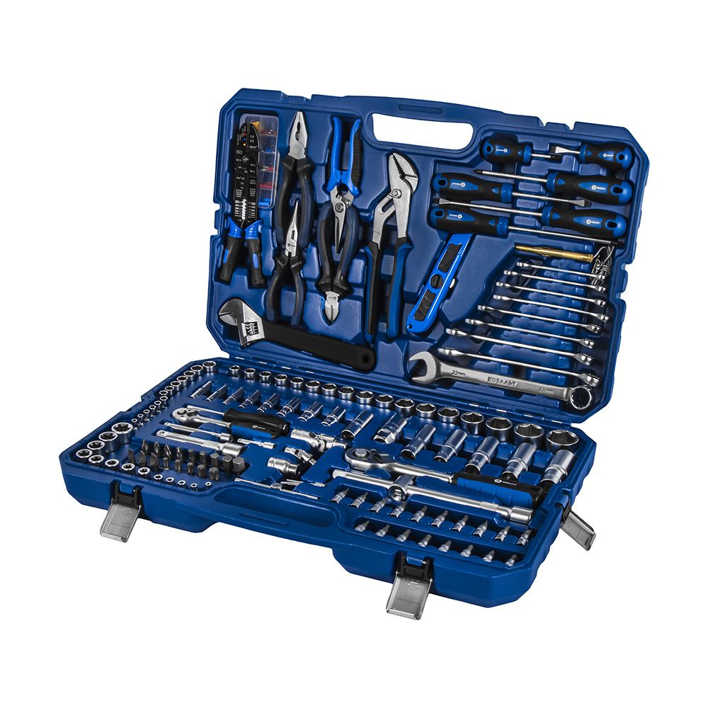 Набор инструмента универсальный 1/4" и 1/2", 172 ПРЕДМЕТА, кейс КОБАЛЬТ (919-692)