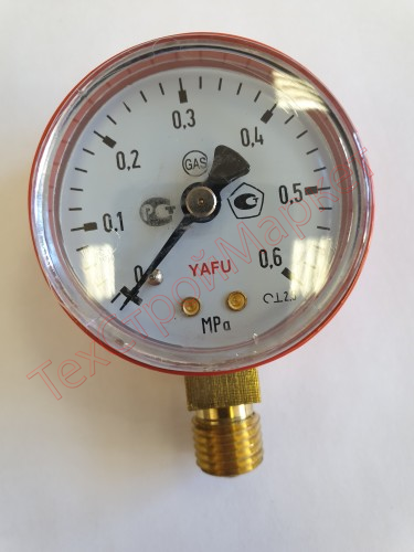 Манометр пропановый 6 кг/см2 (0,6 мПа)