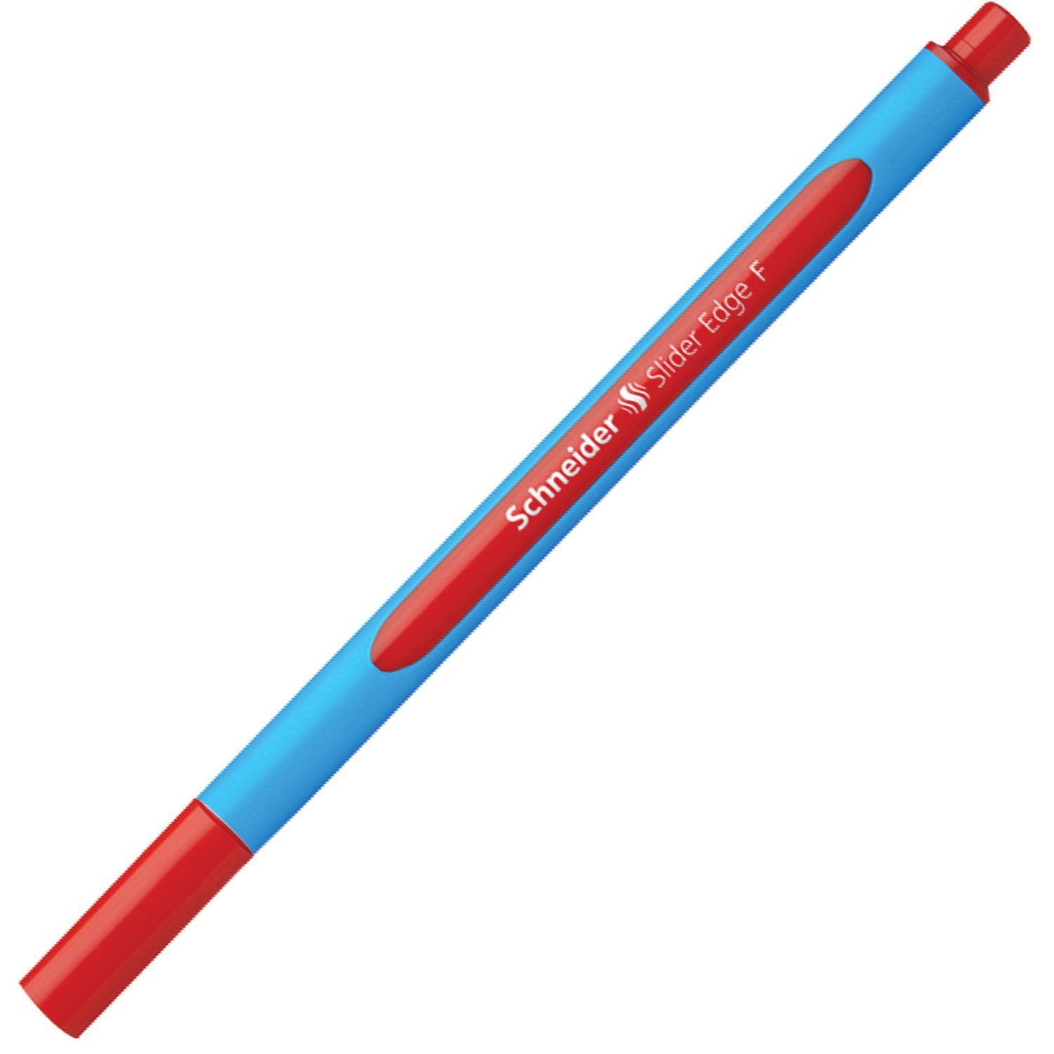 Ручка шариковая SCHNEIDER (Германия) "Slider Edge F", КРАСНАЯ, трехгранная, узел 0,8 мм, линия письма 0,4 мм, 152002