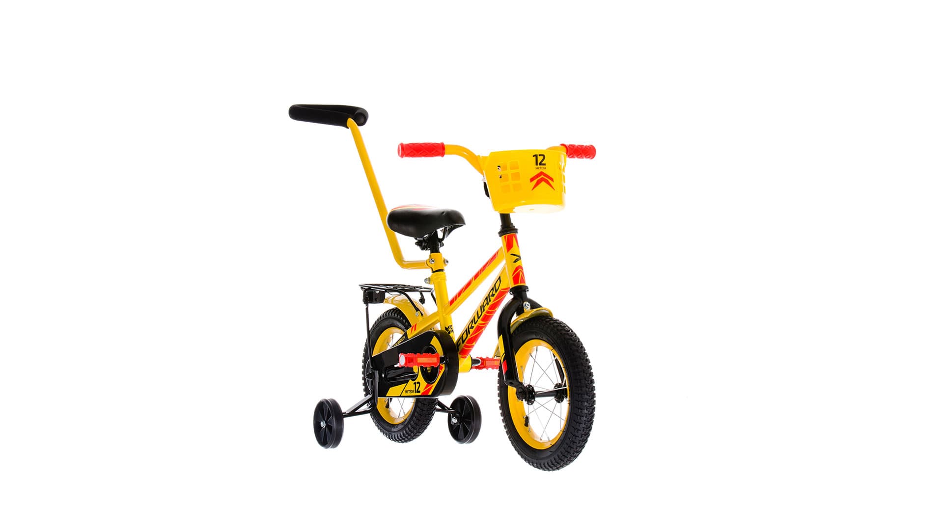 Велосипед FORWARD METEOR 12 (12" 1 ск.) желтый/черный