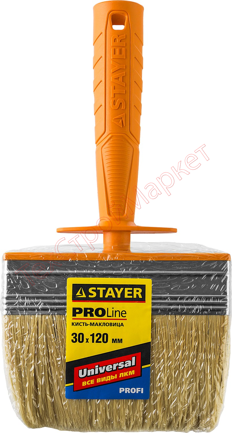 Макловица STAYER "PROFESSIONAL" UNIVERSAL, натуральная светлая щетина, пластмассовый корпус, 30х120мм