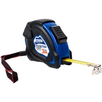 Рулетка КОБАЛЬТ Комфорт 3м x 16мм обрезиненный корпус