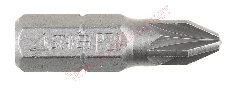 Биты STAYER "PROFI", хвостовик C 1/4", PZ №2, 25мм, 10шт