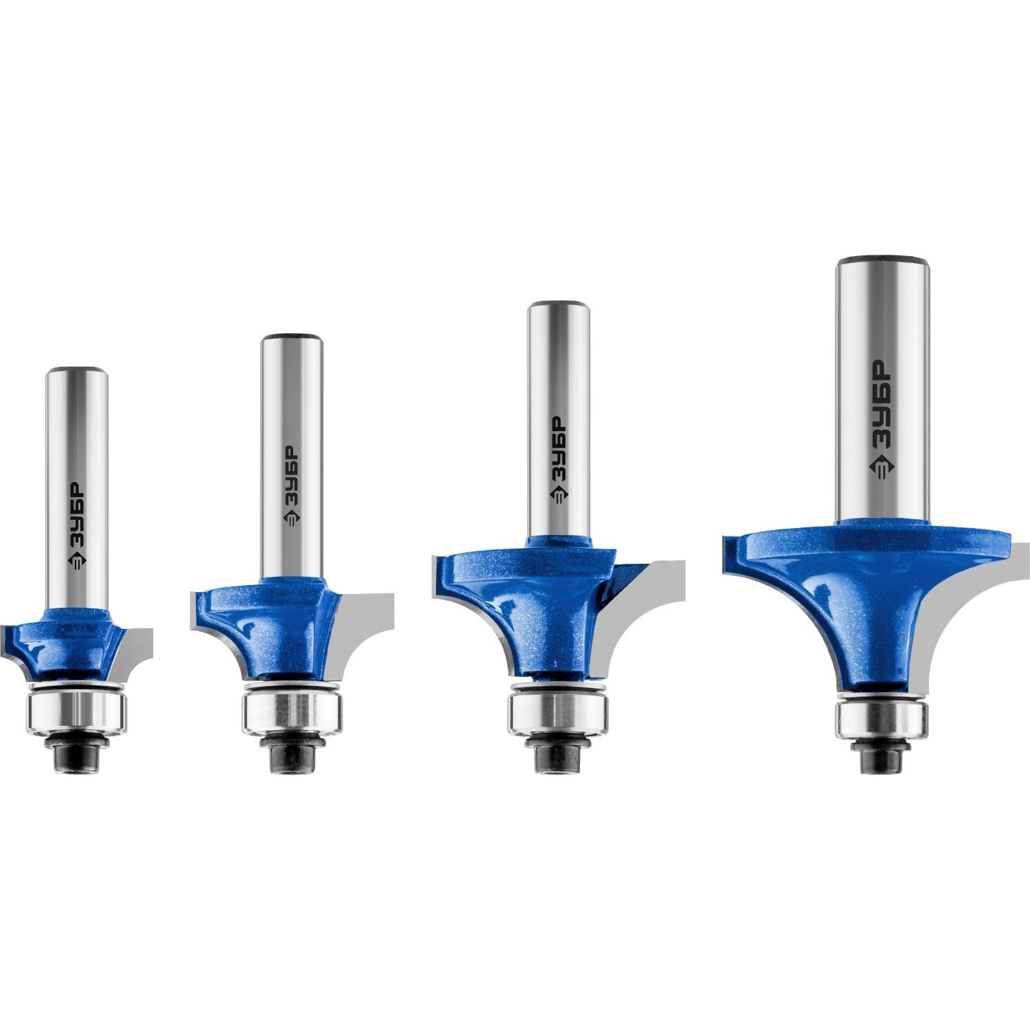 Набор профильных фрез по дереву ЗУБР "ПРОФЕССИОНАЛ", 4 шт