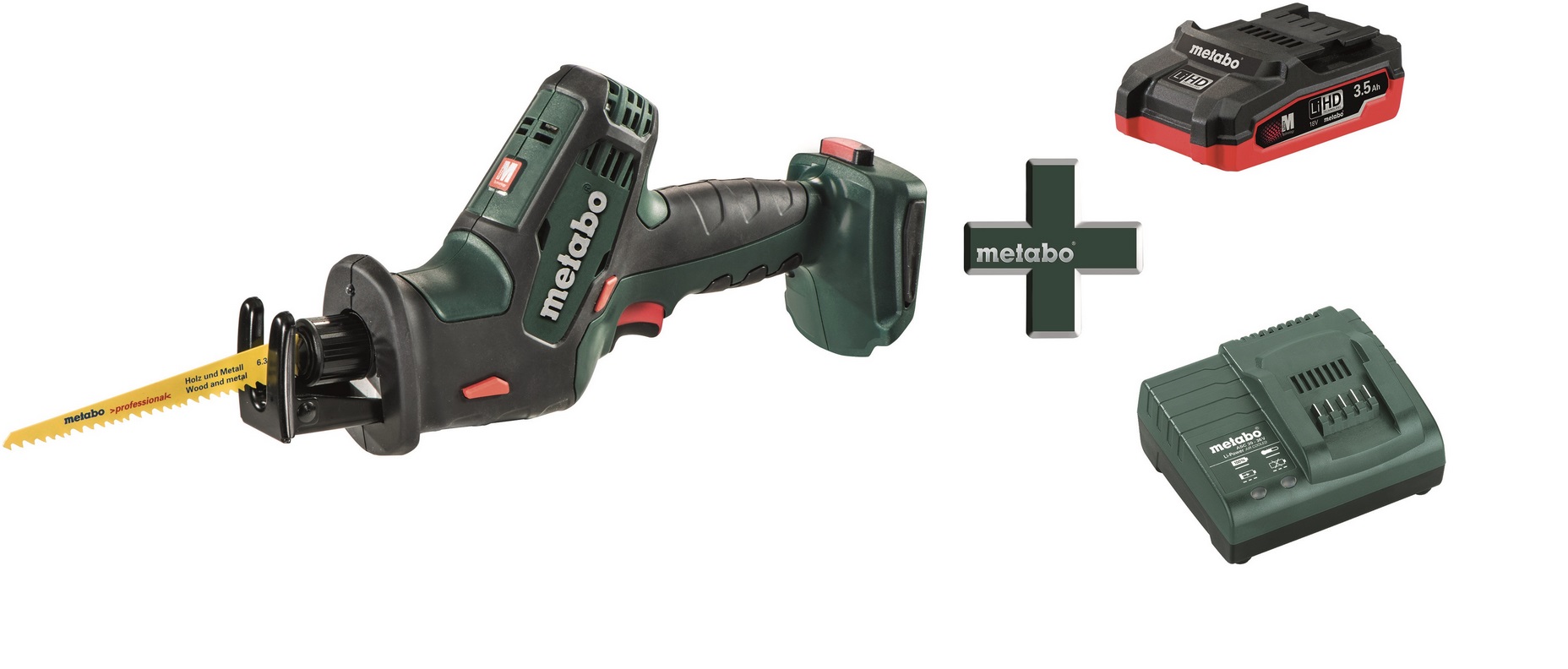 Пила сабельная аккумуляторная SSE18LTXCompact +1х3,5 Ач Metabo