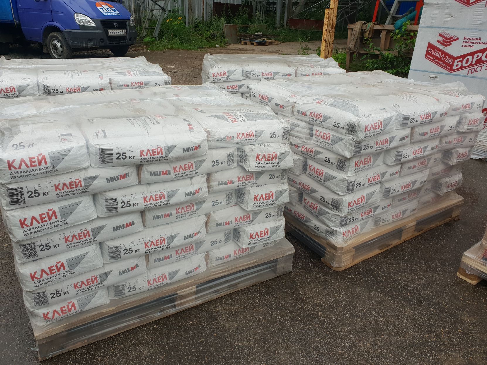 Клей для кладки блоков из ячеистого бетона (25 кг)