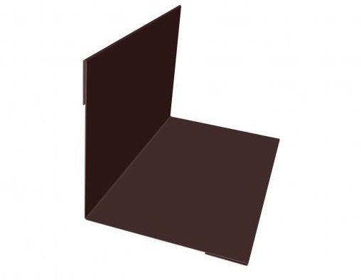 Планка угла внутреннего 115х115х2000 - коричневый (8017)