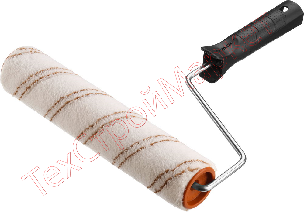 Валик малярный "ОПТИМА-МИКРОТЕКС"., пропитки и средства защиты древесины, микрофибра, ворс 7 мм, бюгель 6 мм, 40х180мм, ЗУБР