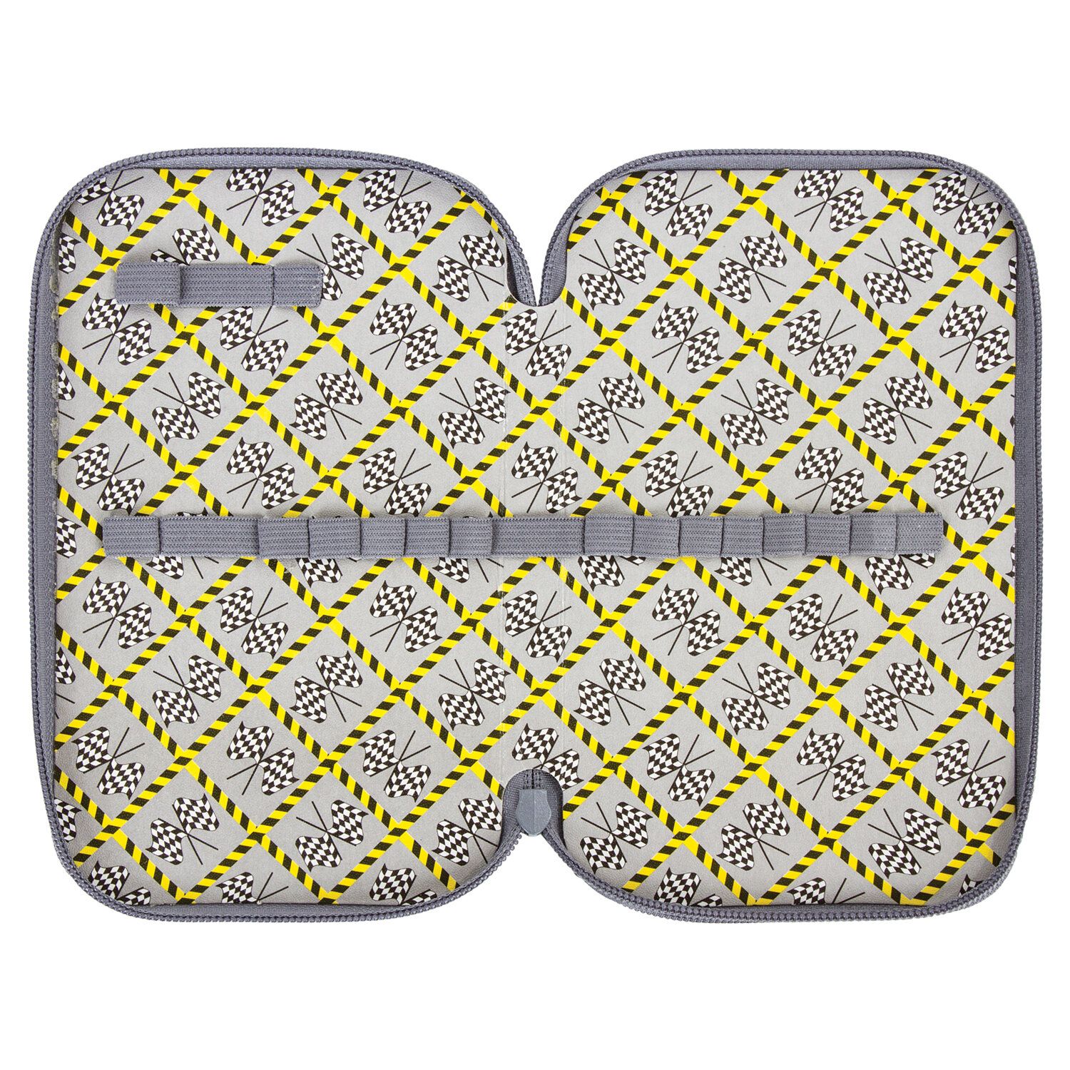 Пенал BRAUBERG, 3 отделения, ламинированный картон, "GrayCar", 19х11 см, 229213