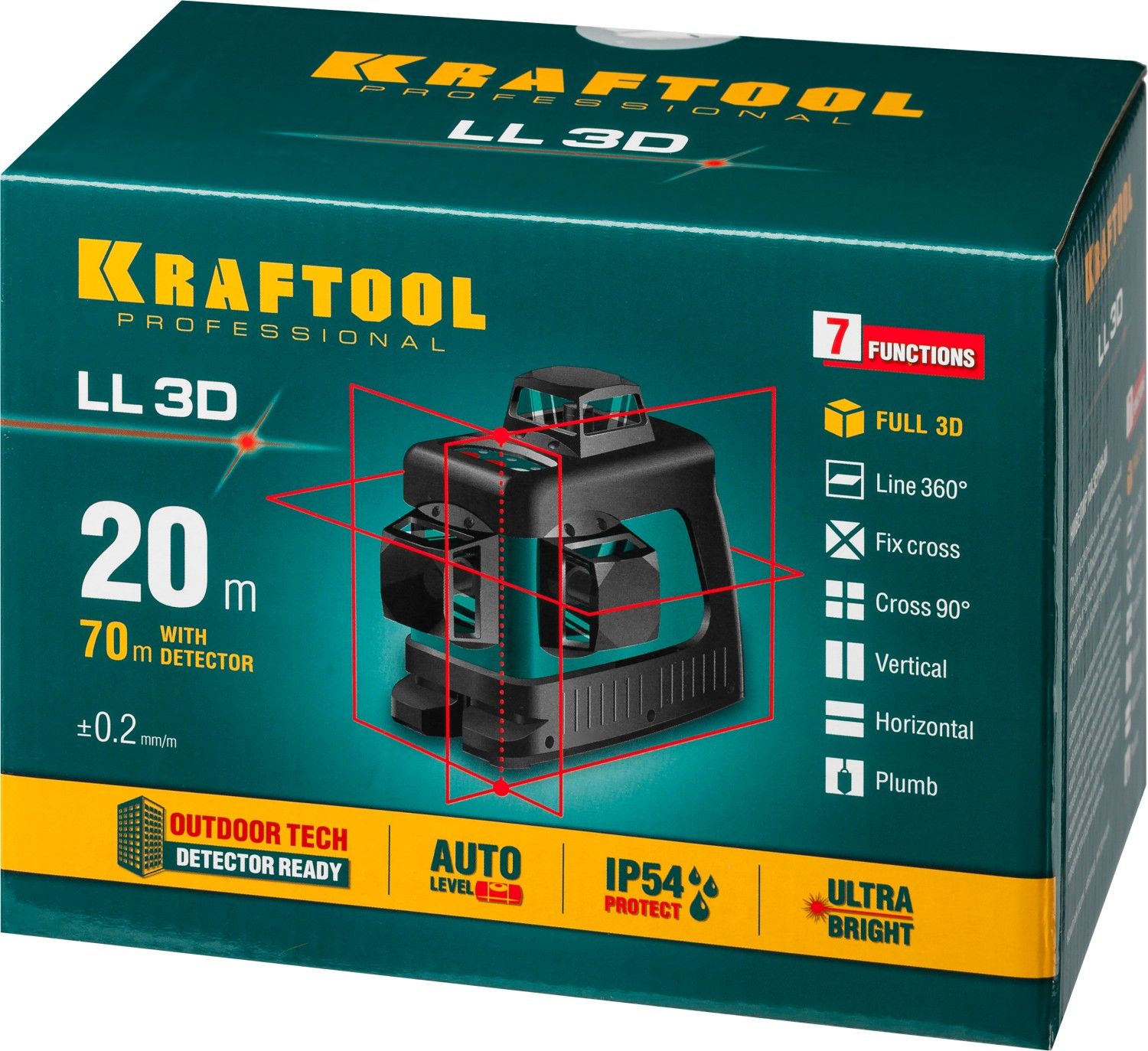 Нивелир лазерный KRAFTOOL LL-3D