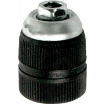 Патрон ударный быстрозажимной "ПРОФИ" 13 мм, посадочная резьба 1/2", с фиксатором зажима сверла ЗУБР