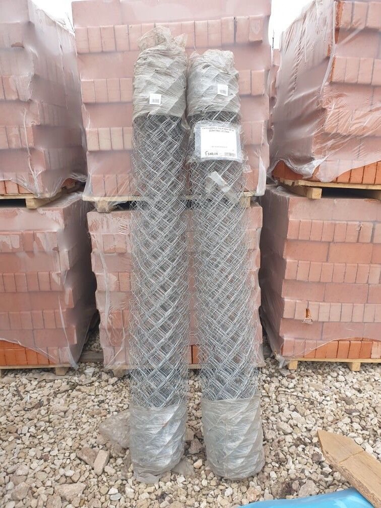 Сетка рабица оцинкованная  ячейка 50*50 ширина 2 метра , длина 10 метров  d-1,5мм