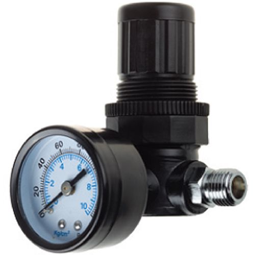 Манометр KRAFTOOL "INDUSTRIE" с регулятором подачи воздуха, 1/4", максимальное давление 10 атм