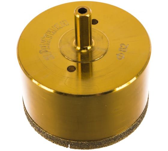 Коронка алмазная по керамограниту 82 мм ПРАКТИКА "Эксперт" (1шт) 