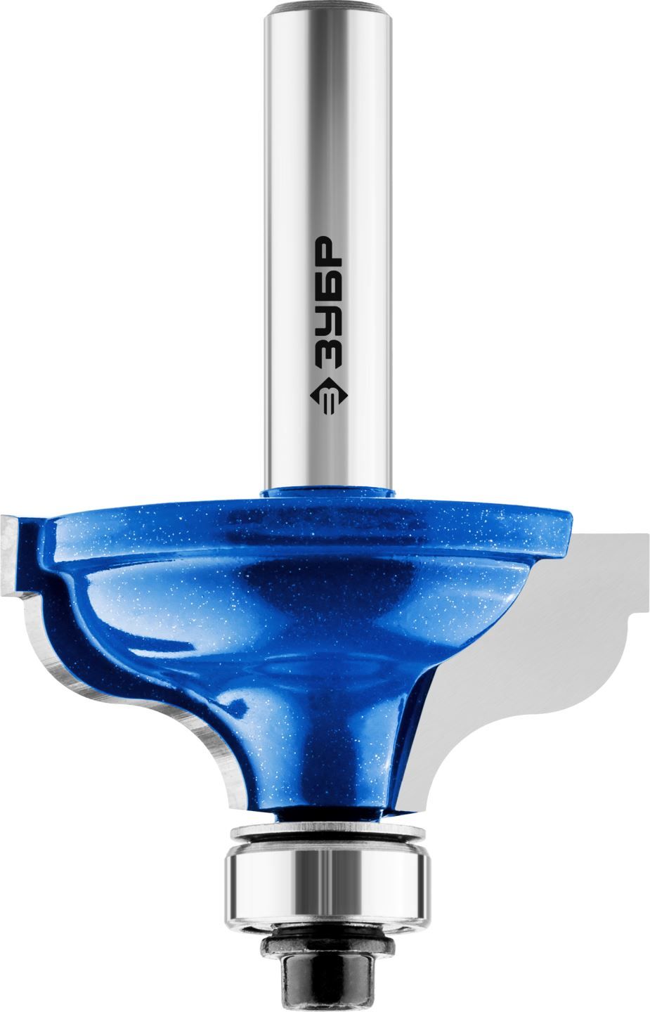 Фреза кромочная калевочная №5, D= 41,3мм, рабочая длина-17,5мм, радиус-6,35мм, хв.-8мм, d-12,7мм, ЗУБР Профессионал