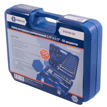 Набор инструмента универсальный 1/4" и 1/2" КОБАЛЬТ