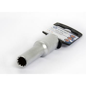 Головка торцевая глубокая универсальная КОБАЛЬТ 1/2", 10 мм, SPLINE Cr-V