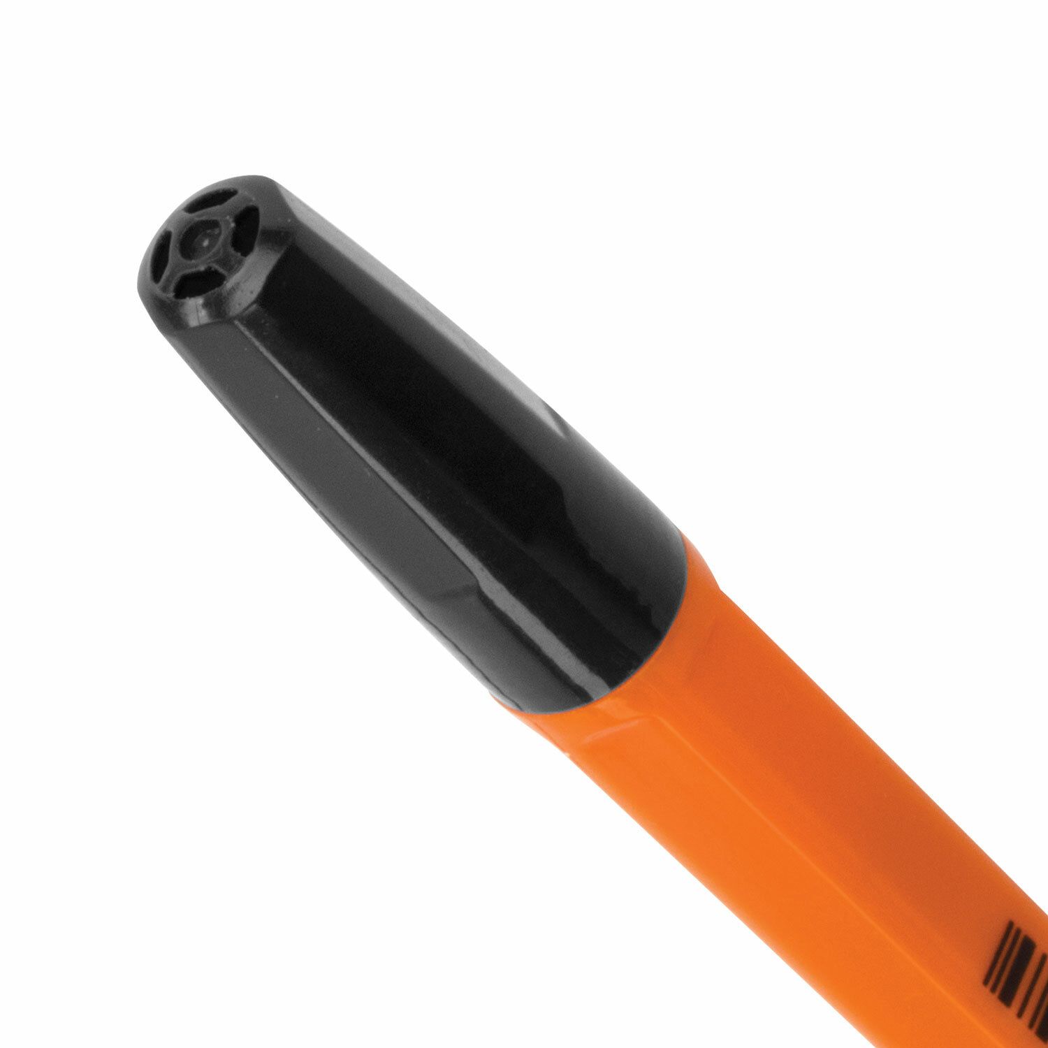Ручка шариковая BRAUBERG "M-500 ORANGE", ЧЕРНАЯ, корпус оранжевый, узел 0,7 мм, линия письма 0,35 мм, 143449