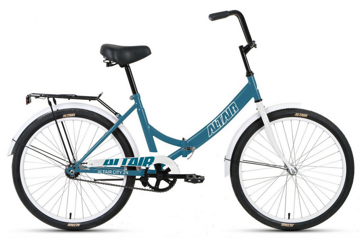 Велосипед ALTAIR CITY 24 (рост 16") 2020-2021, голубой/белый, RBKT1YF41004