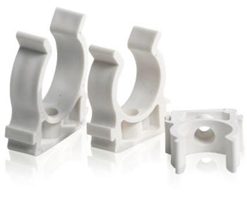 Держатель-клипса универсальная 16мм. белая 