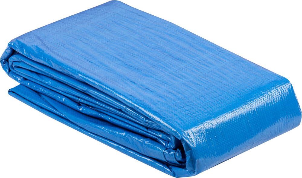 Тент-полотно ЗУБР "МАСТЕР" 12550-06-08 универсальный, из тканого полимера плотностью 75 г/м3, с люверсами, водонепроницаемый, 6мх8м 