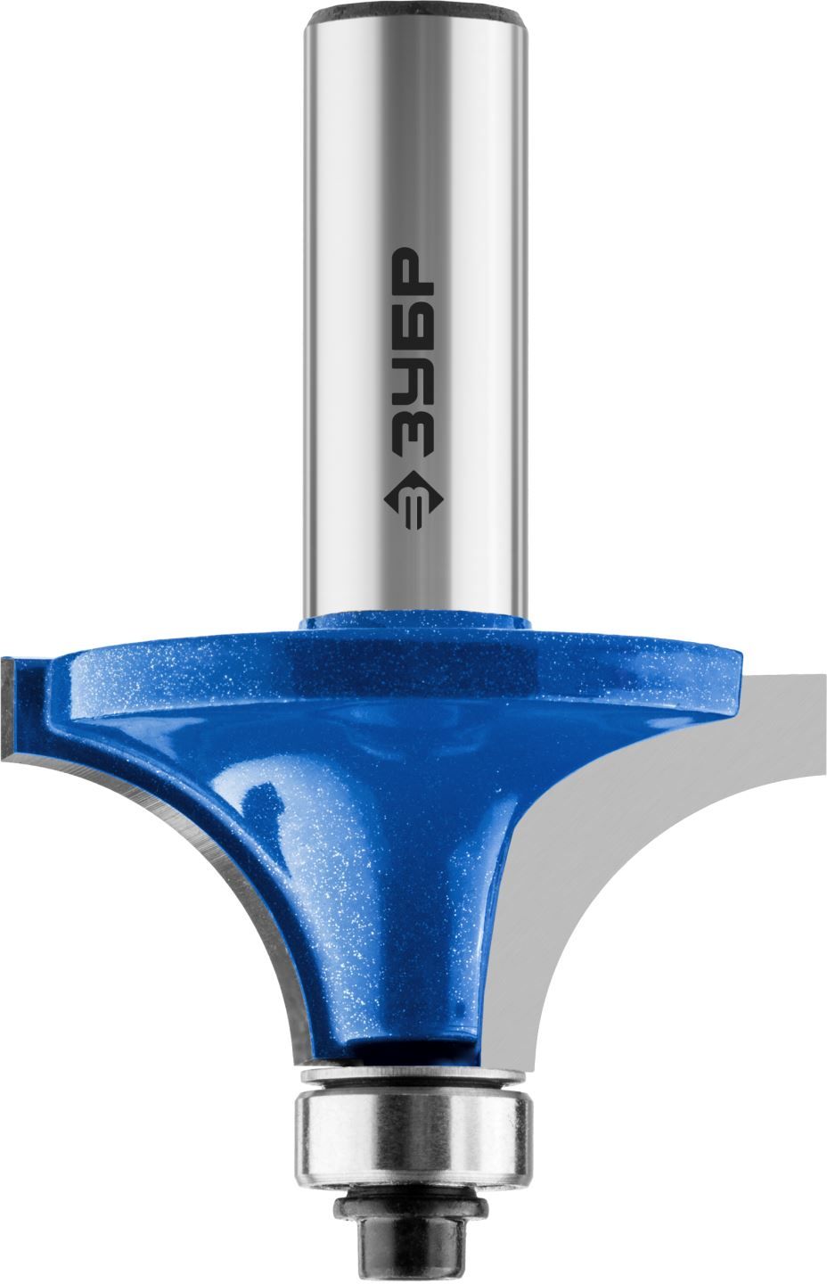 Фреза кромочная калевочная №1, D= 44,5мм, рабочая длина-22мм, радиус-16мм, хв.-12мм, d-12,7мм, ЗУБР Профессионал