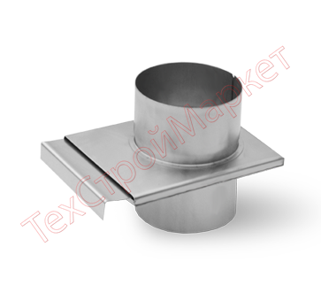 Шибер Задвижка d-150 L-150мм (нерж ст.430/1мм)