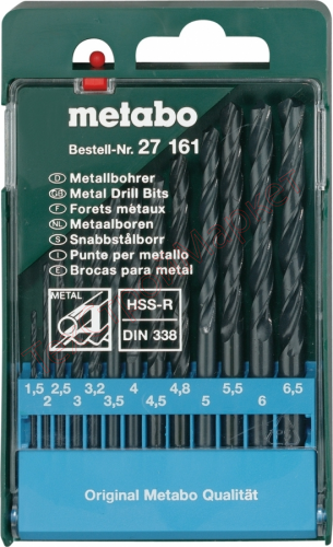 Набор из сверл по металлу 13 шт. (1,5-6,5мм) Metabo