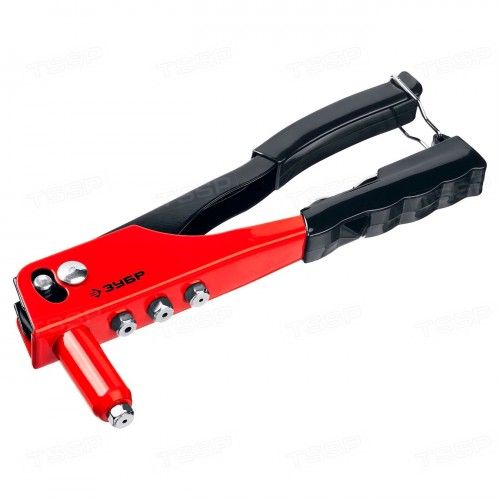 Заклепочник для алюминиевых заклепок 2.4-4.8 мм, cтальной корпус ЗУБР "М-100"