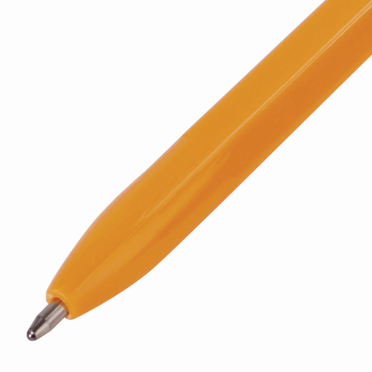 Ручка шариковая STAFF "ORANGE C-51", СИНЯЯ, корпус оранжевый, узел 1 мм, линия письма 0,5 мм, 143332