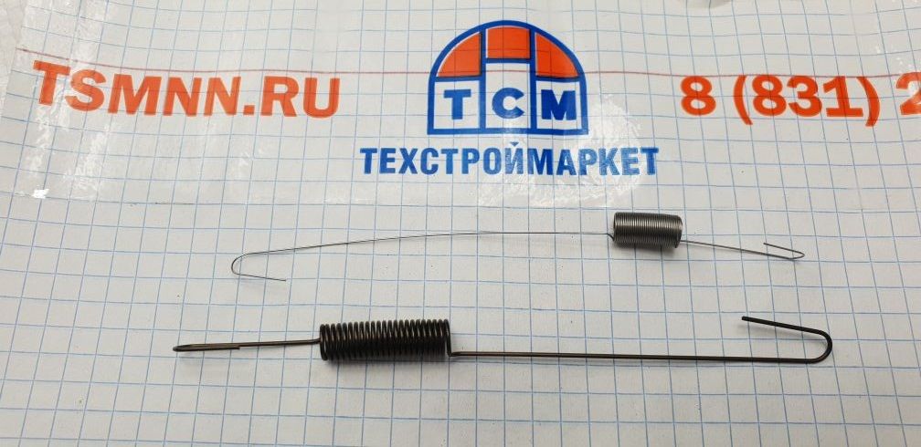 Пружина заслонки дросселя и пружина тяги карбюратора двигателя ВR 168F-2