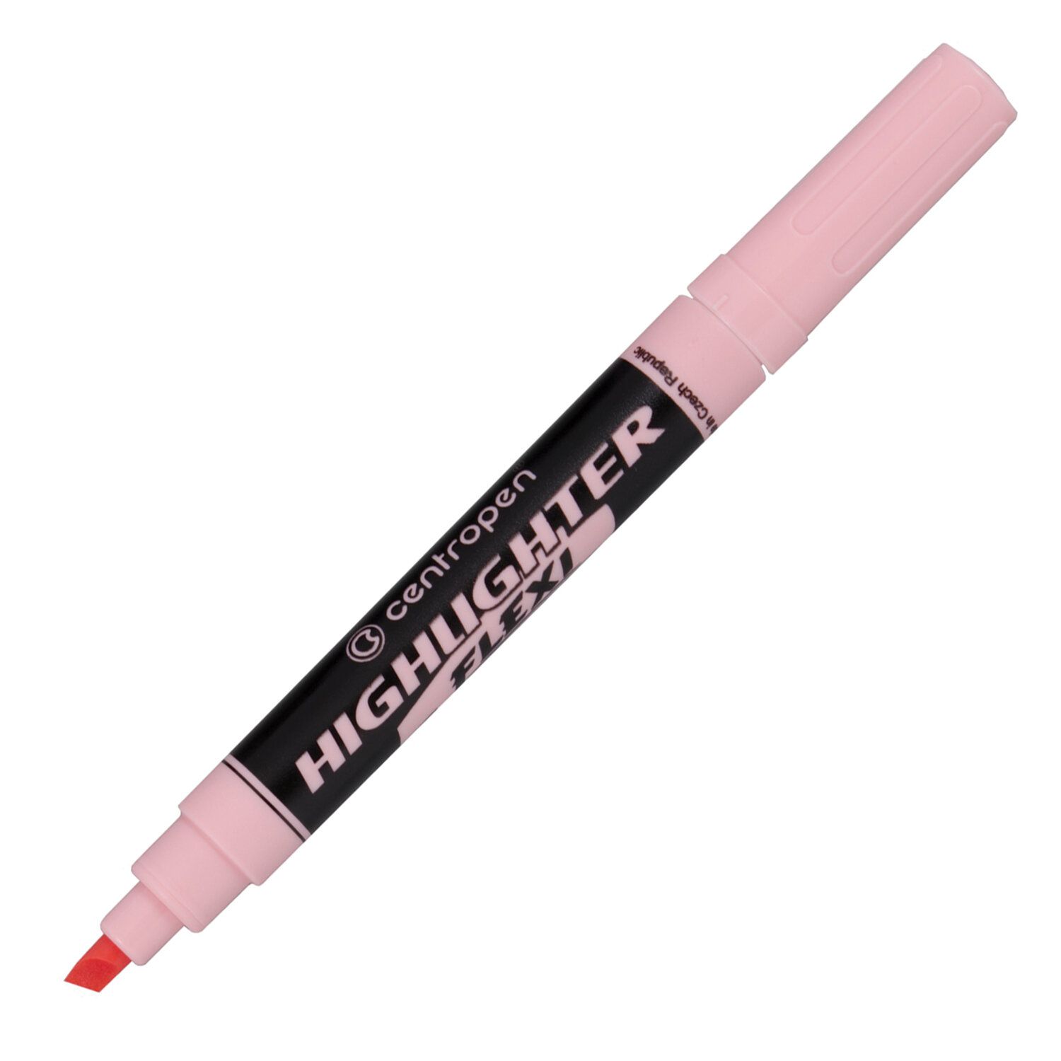 Текстовыделитель CENTROPEN "Flexi", ПАСТЕЛЬНЫЙ РОЗОВЫЙ, гибкий наконечник, 1-5 мм, 8542, 4 8542 0156