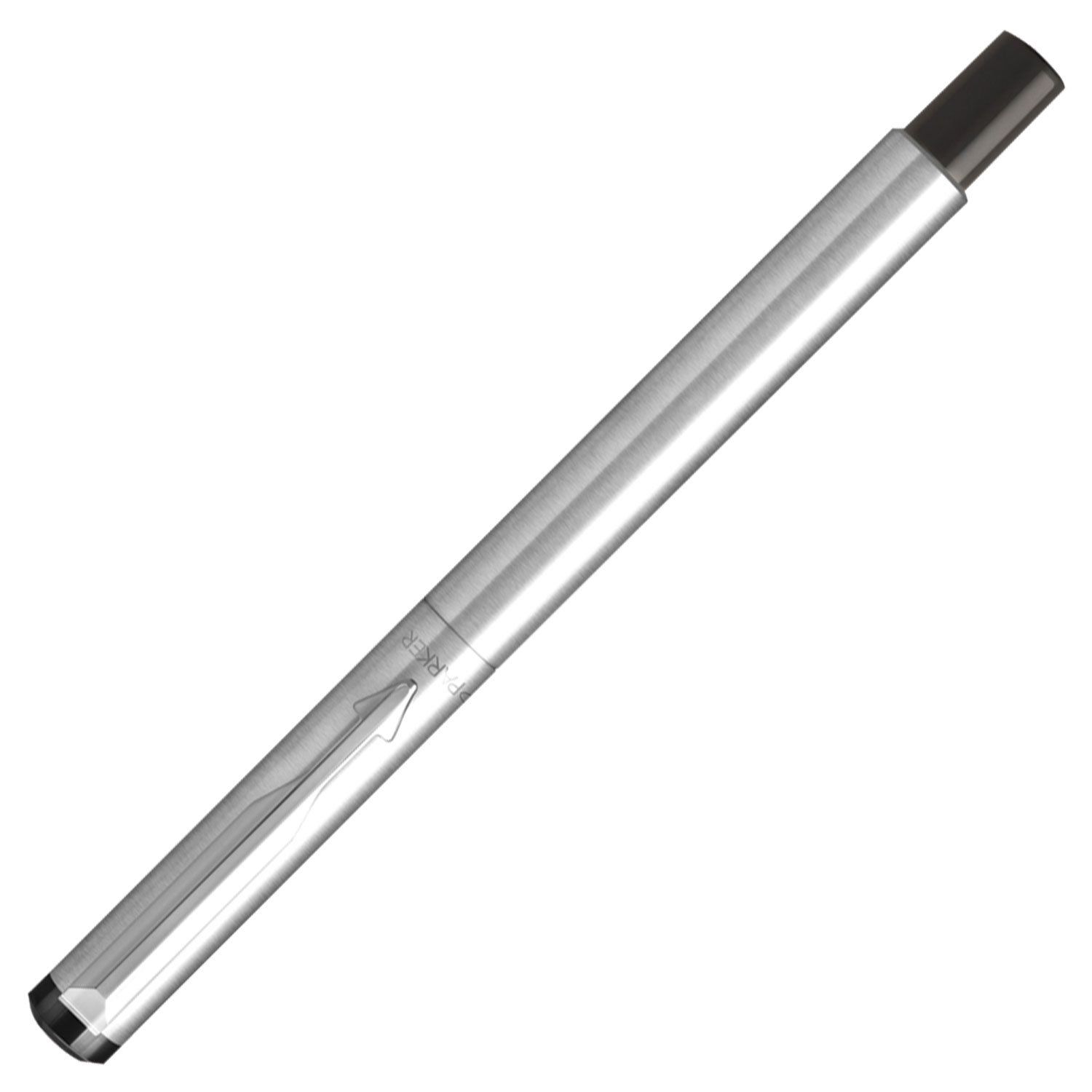 Ручка-роллер PARKER "Vector Stainless Steel CT", корпус серебристый, детали из нержавеющей стали, синяя, 2025444