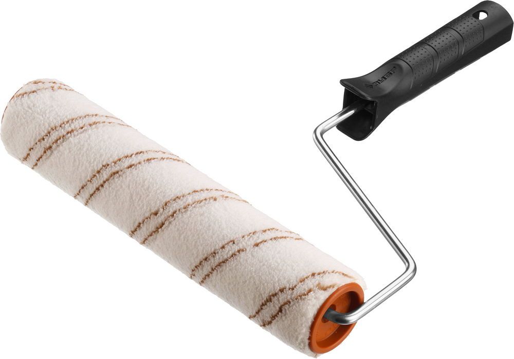 Валик малярный "ОПТИМА-МИКРОТЕКС", пропитки и средства защиты древесины, микрофибра, ворс 7 мм, бюгель 6 мм, 40х240мм, ЗУБР