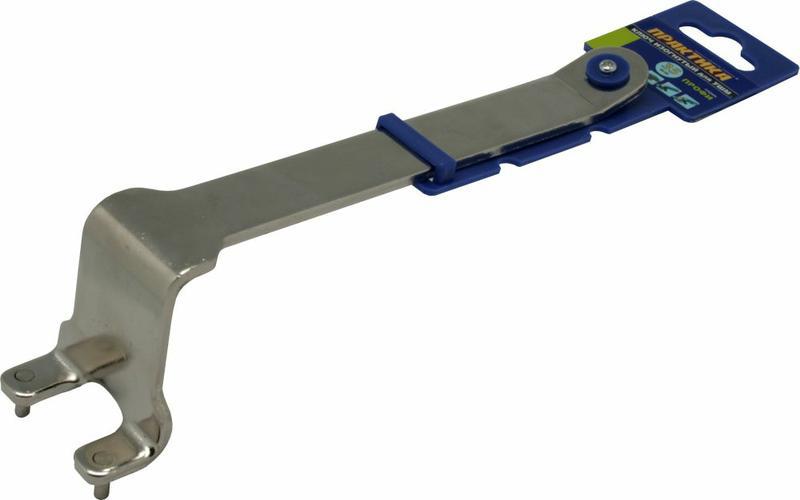 Ключ для планшайб изогнутый ПРАКТИКА 35 мм, для УШМ