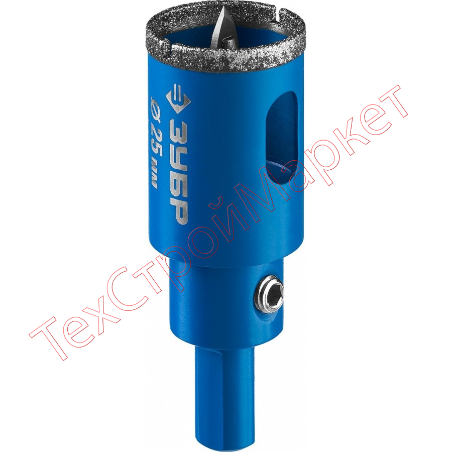 Коронка ЗУБР "ЭКСПЕРТ"алмазная в сборе по кафелю 29850-25