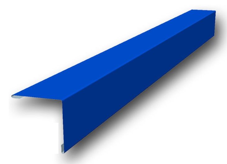 Планка угла наружного 115х115х2000 - синяя (5005)