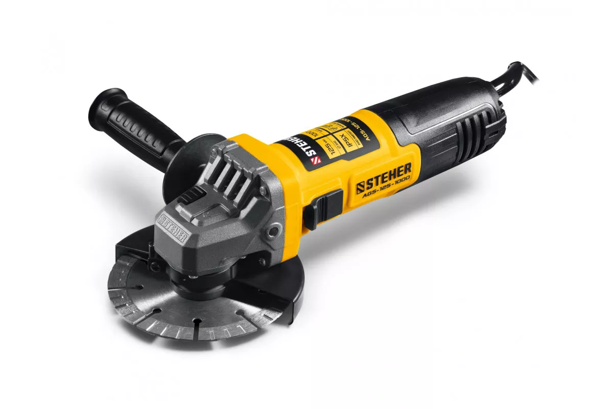 Угловая шлифмашина STEHER d 125 мм, 1000 Вт AGS-125-1000