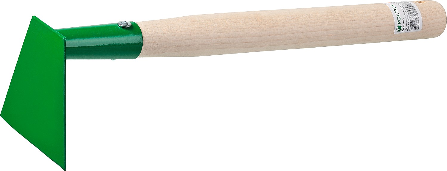 Мотыга, с деревянной ручкой, ширина рабочей части - 100мм РОСТОК 39661