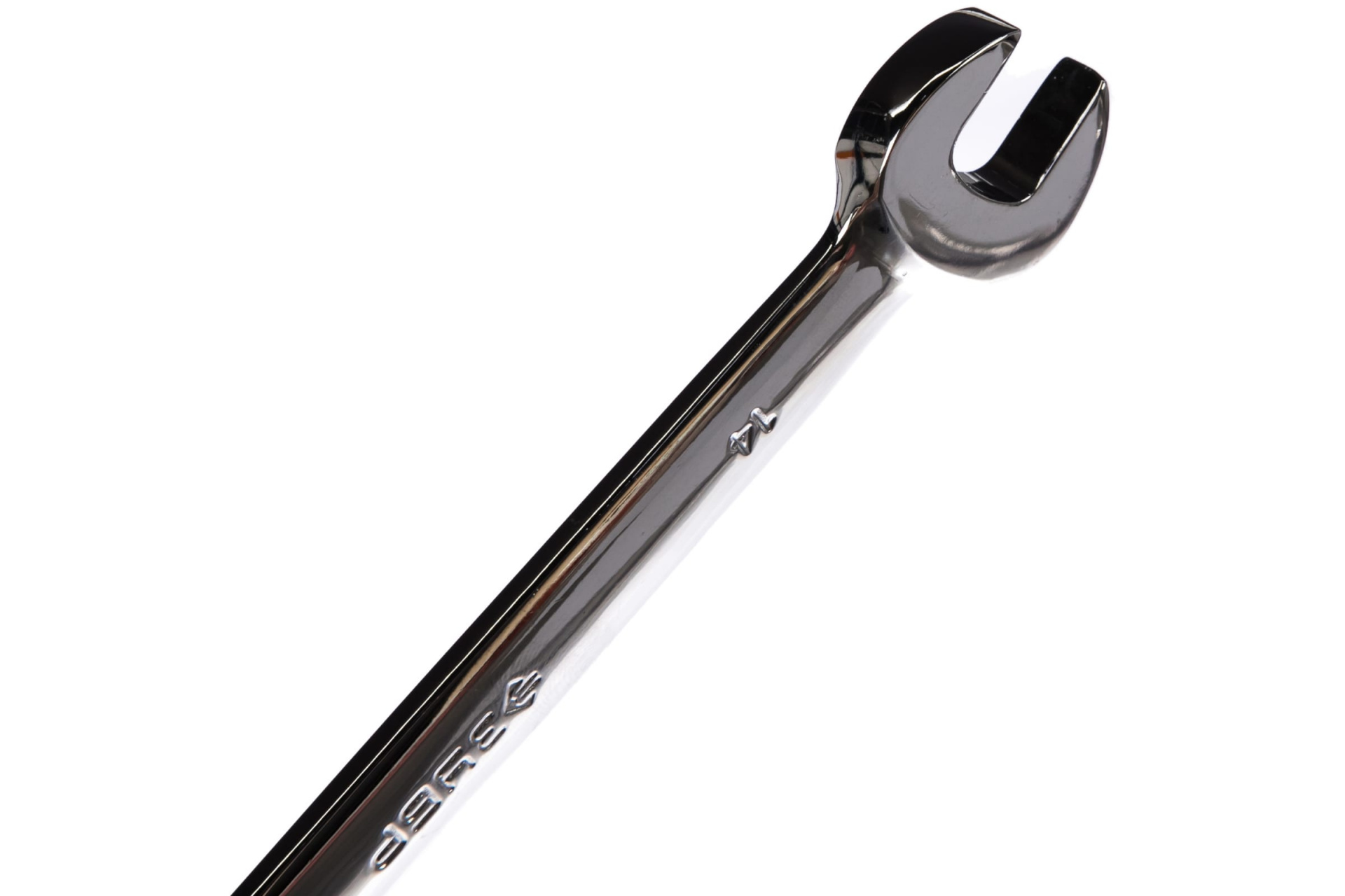Ключ ЗУБР "ПРОФИ" гаечный комбинированный трещоточный, Cr-V сталь, хромированный, 14мм