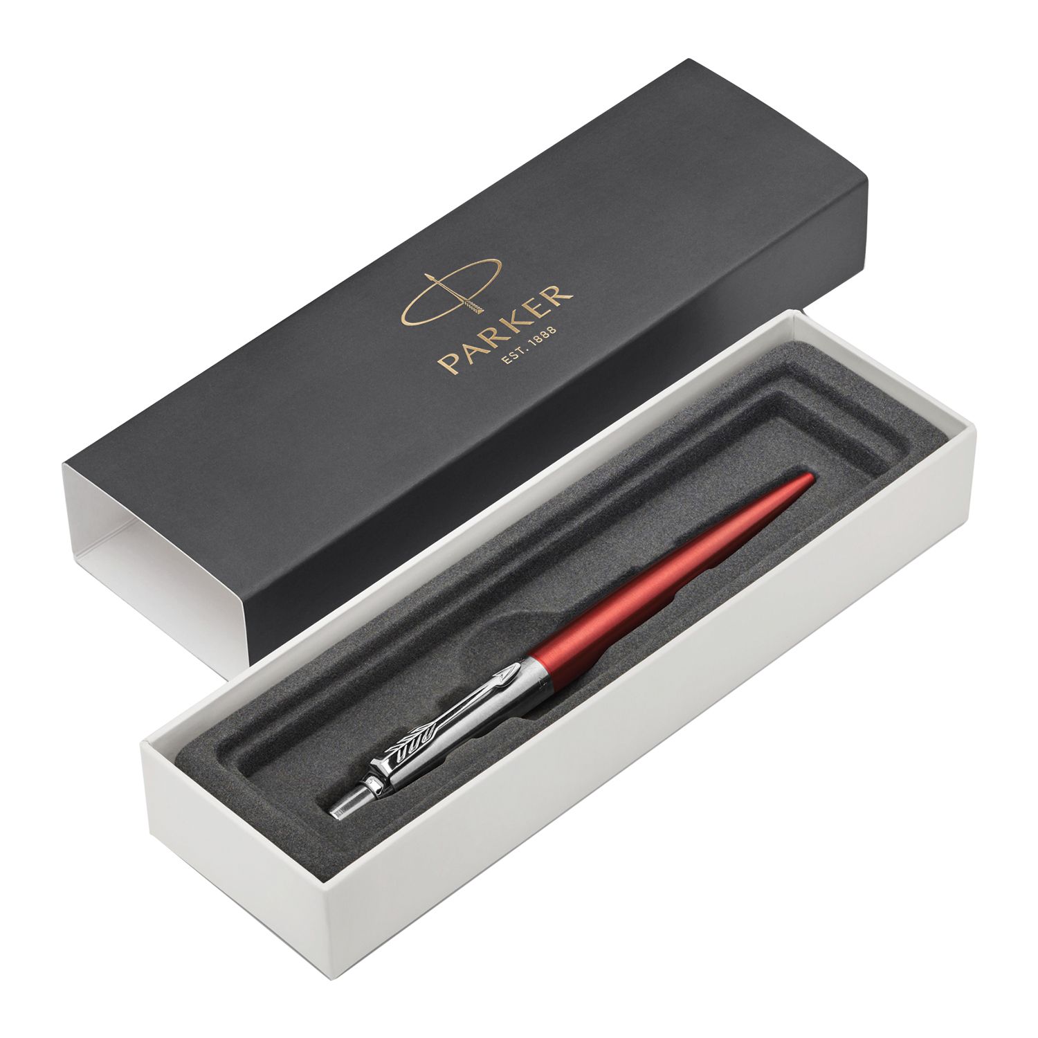 Ручка шариковая PARKER "Jotter Core Chelsea Orange CT", корпус оранжевый, хромированные детали, синяя, 1953189