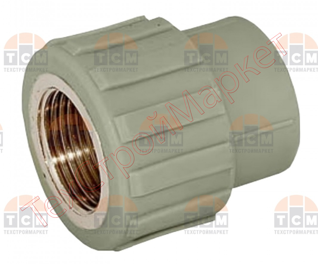 Муфта переходная внутренняя резьба 20*3/4 Серая(Vаlfex) 