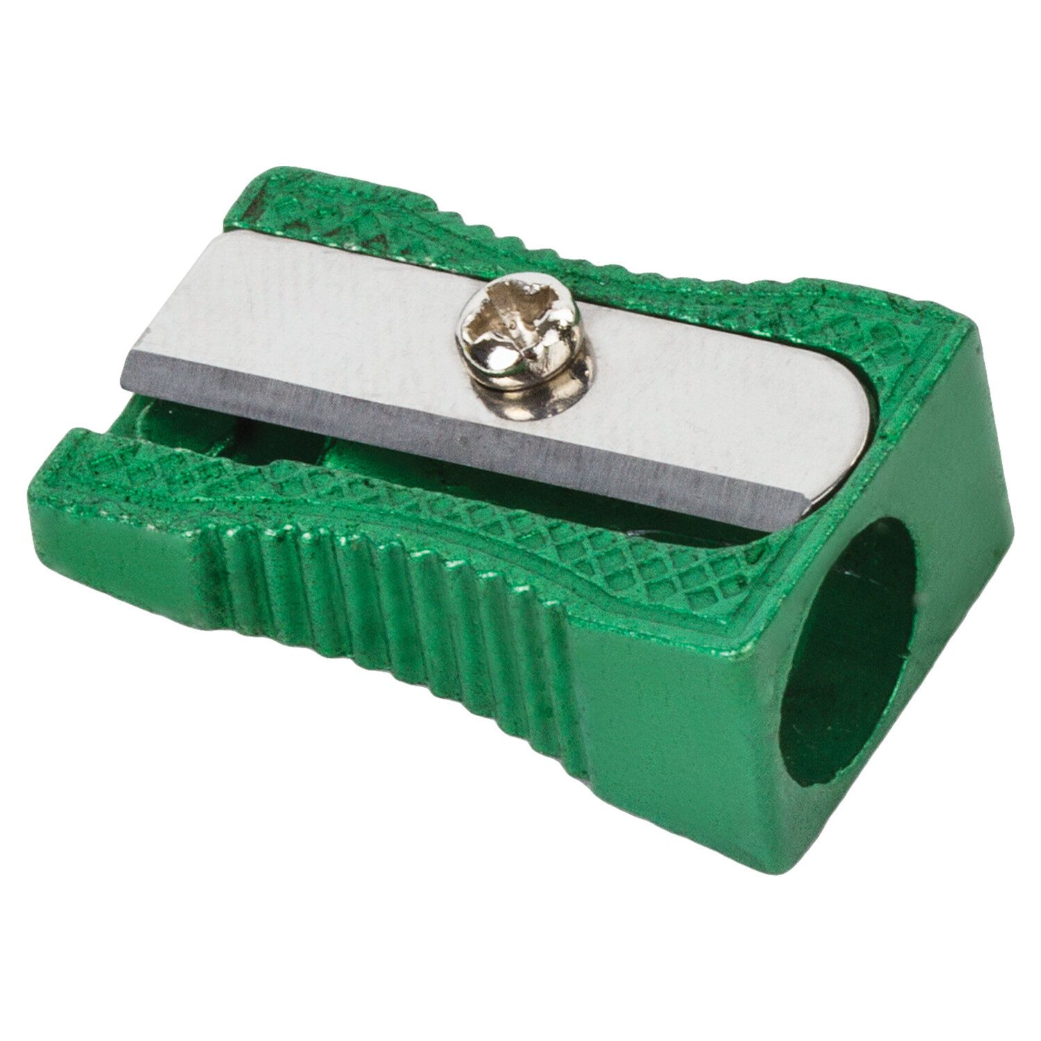 Точилка BRAUBERG "Style Color", металлическая, корпус ассорти, 228454