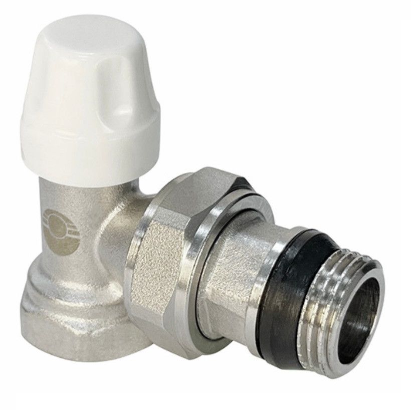 Клапан для радиаторов, настроечный угловой 3/4" (с доп. уплотнением) (80/10) G К VALFEX