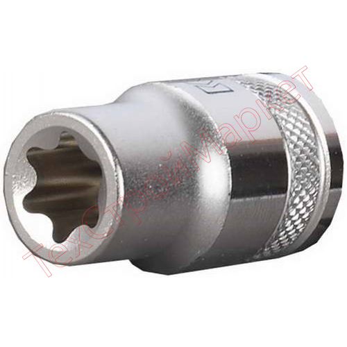 Торцовая головка KRAFTOOL "INDUSTRIE QUALITAT", Cr-V, внешний TORX, хромосатинированная, 1/2", Е 11