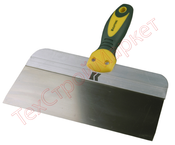 Шпатель KRAFTOOL фасадный с двухкомпонентной ручкой, нержавеющее полотно, 450мм