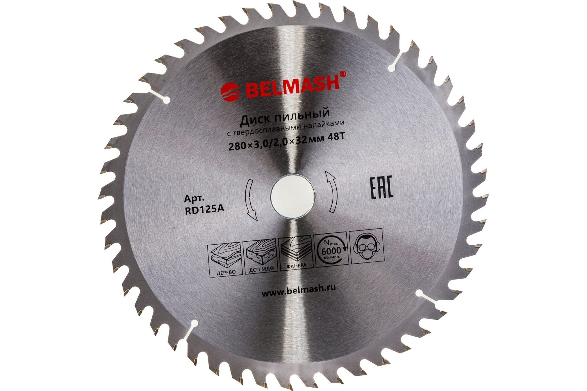 Диск пильный BELMASH 280х3,0/2,0х32/30мм, 48Т