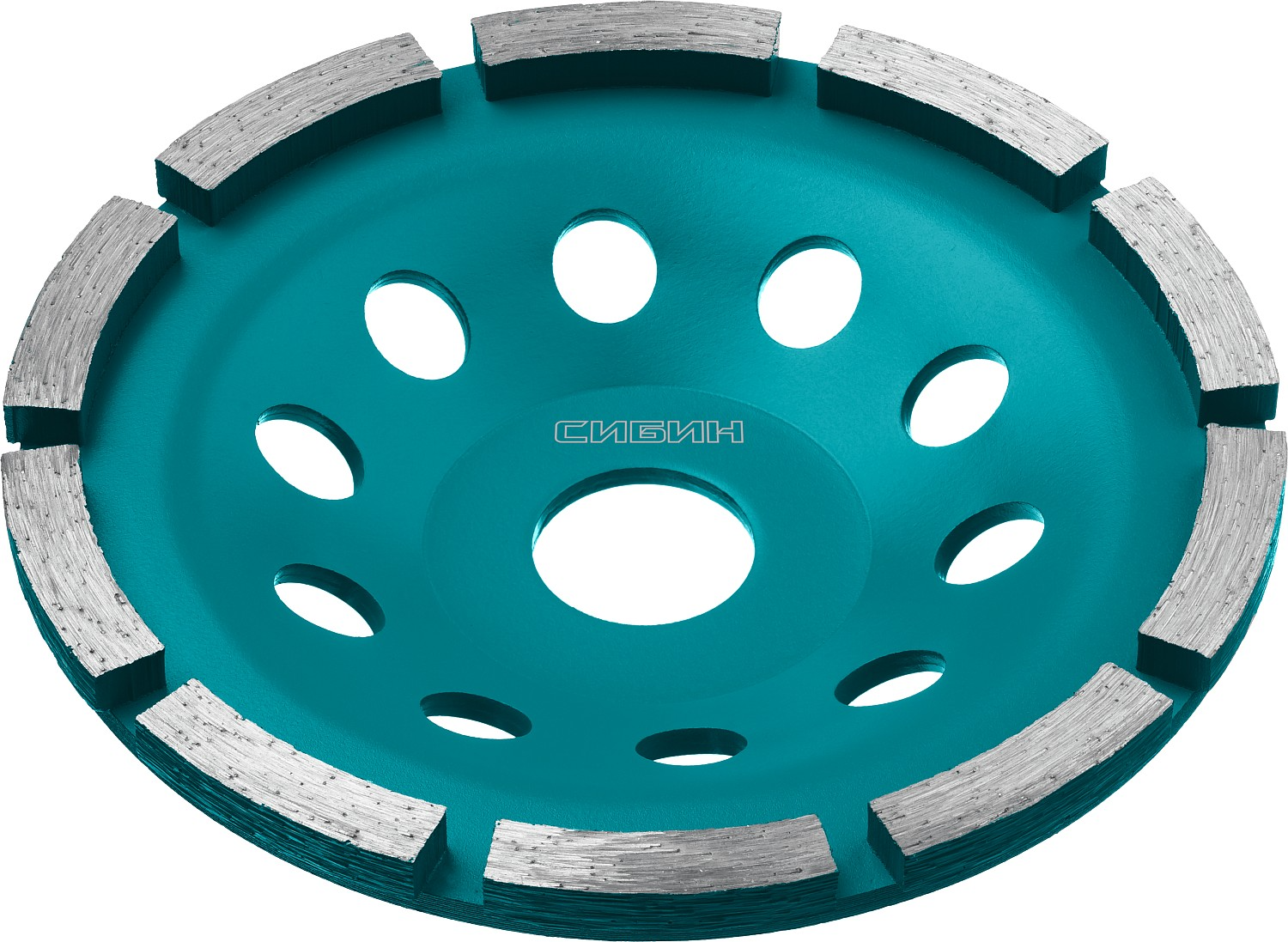 Однорядная СИБИН чашка алмазная шлифовальная сегментная 125 мм
