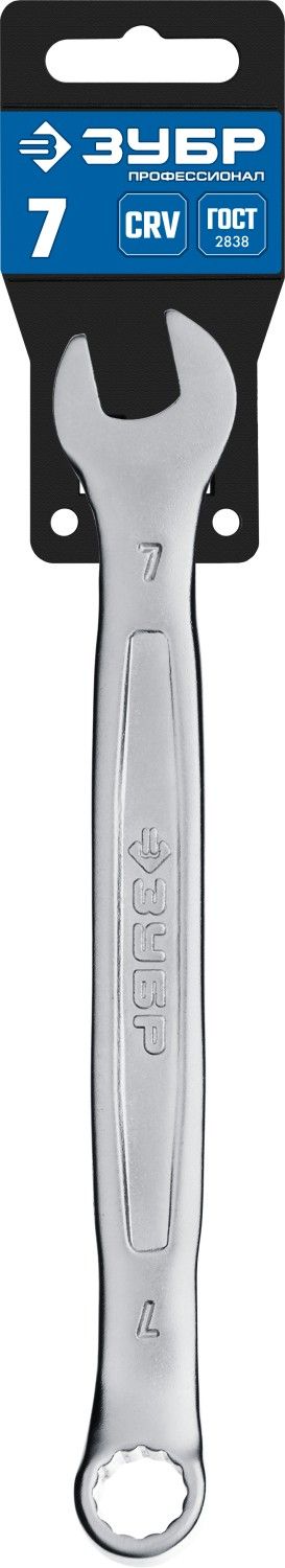Ключ комбинированный гаечный 7 мм, ЗУБР