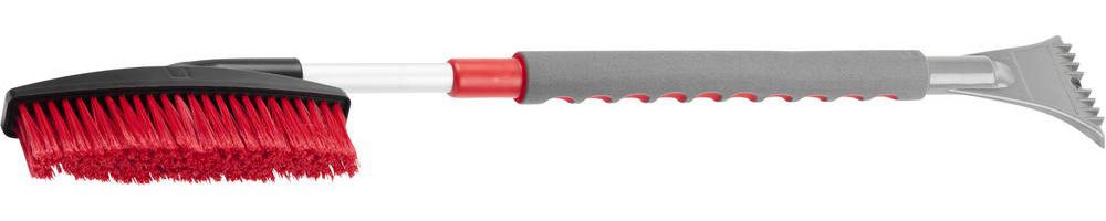 Щетка-сметка автомобильная для снега, телескопическая, поворотная, со скребком, 810-1060мм ЗУБР "МАСТЕР" 